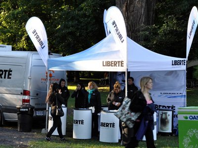 Tente, beach flag Liberté