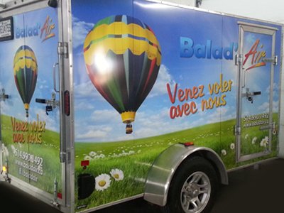 Lettrage de Remorque Balad'Air