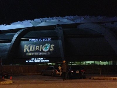 Projection extérieure Cirque du Soleil
