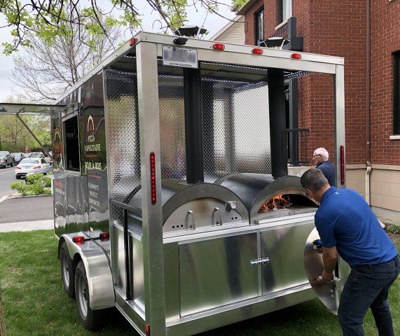 Remoque Pizza Four à bois