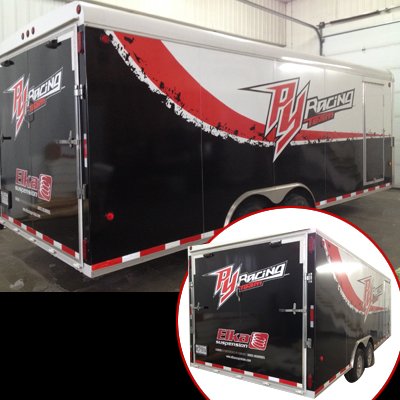 Lettrage Remorque #PY Racing