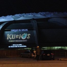 Projection extérieure Cirque du Soleil